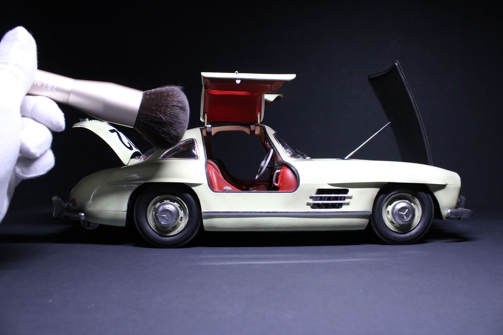 1:12 300SL gullwing side view open wing door view